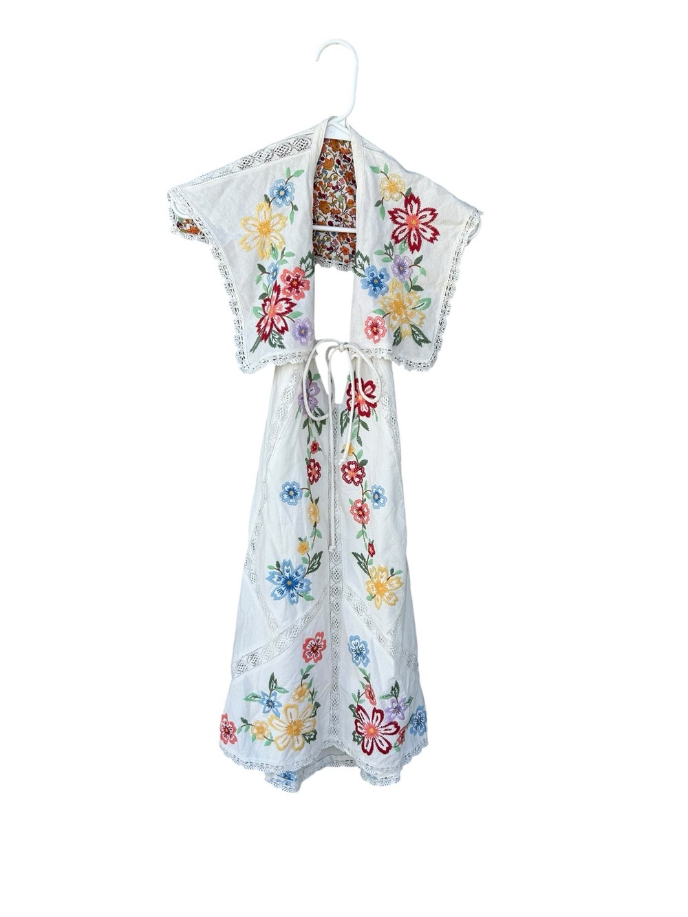 NWT Free People Willow Embroidered Mini Dress - Size Small - White - Cottagecore - Picture 5 of 16